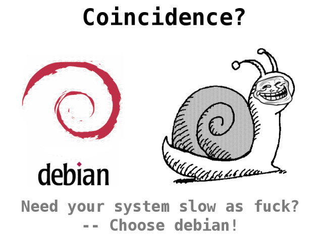 debian is faster than other